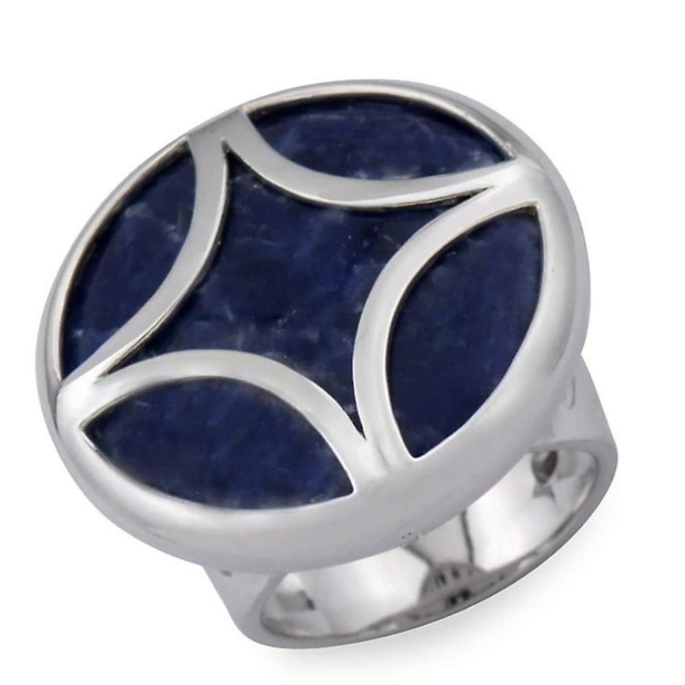NWT Elle blue reflections 925 sterling silver ring